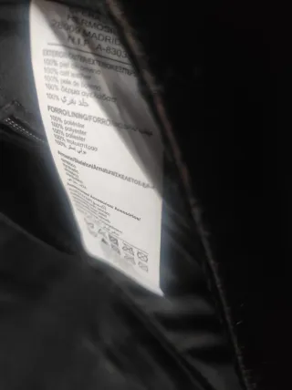 Bolso cartera ante y pelo negro