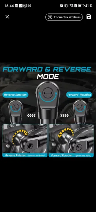 Llave de carraca 21V Brushless Motor