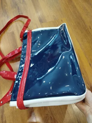 Bolso Armani Jeans Azul y Blanco