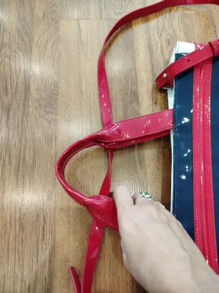 Bolso Armani Jeans Azul y Blanco