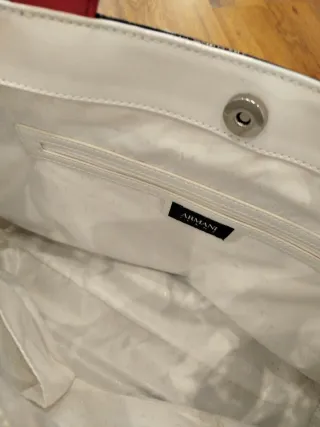 Bolso Armani Jeans Azul y Blanco