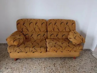 Sofá vintage tela estampado floral