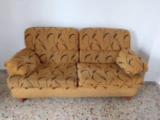 Sofá vintage tela estampado floral