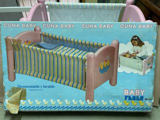 Lote Baby Fever cuna muñeca años 80