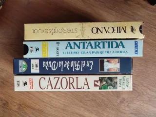 Colección 4 Cintas VHS Documental y Música