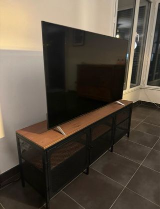 Mueble TV IKEA FJÄLLBO Negro/Madera
