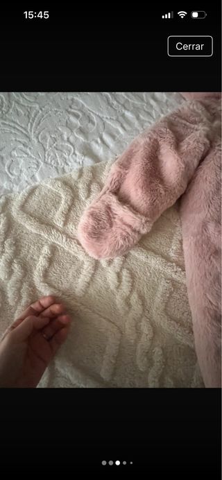 Buzo niña peluche rosa