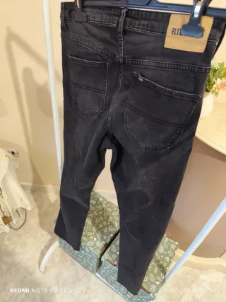 Jeans Lee Donna W32/46 Strappati Neri