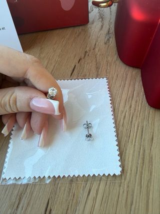 Joyero Corazón Flor Eterna + Pendientes