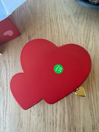 Joyero Corazón Flor Eterna + Pendientes