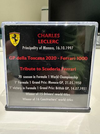 Casco Charles Leclerc 2020 GP Toscana