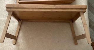 Mesa de desayuno plegable de bambú