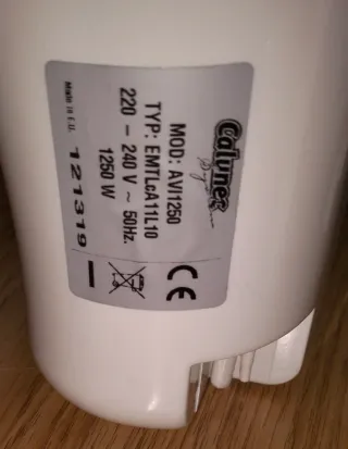 2 Emisores Térmico Bajo Consumo 1250W Blanco