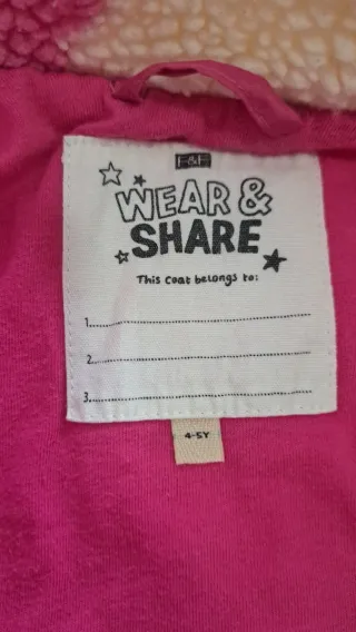 Chaqueta polar flores rosa 110