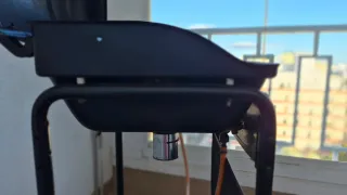 Barbacoa de gas negra y gris