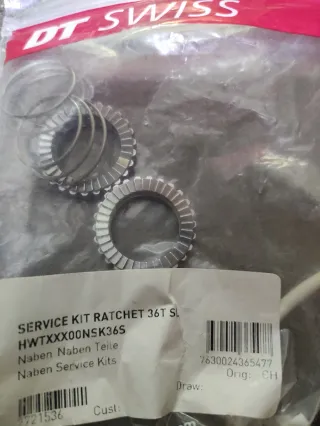 Kit Mantenimiento DT Swiss Ratchet 36T