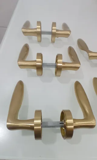 Manillas Jandel Doradas mate