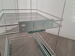 Cajón extraíble metalico doble cocina +40cm