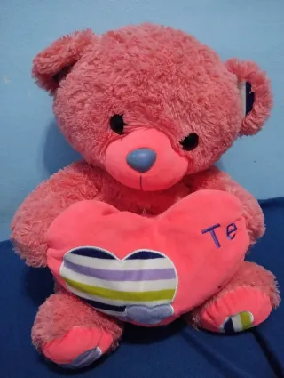 Peluche Corazón Rosa Grande