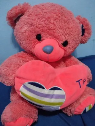 Peluche Corazón Rosa Grande