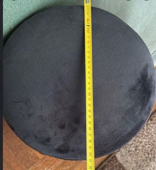 Banquinho Veludo Preto