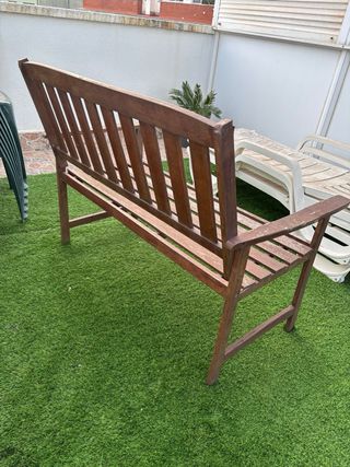 Banco de madera exterior