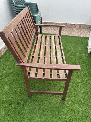 Banco de madera exterior