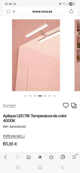 Aplique led Roca Starlight a estrenar!