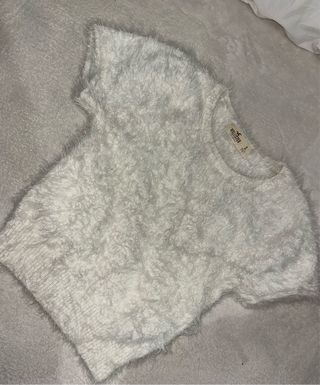 Camiseta Hollister Blanca Talla S