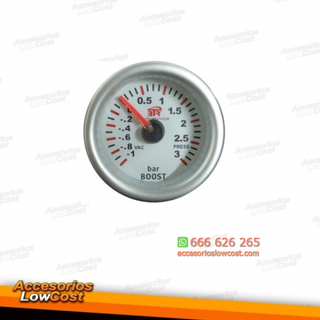 RELOJ PRESIÓN TURBO 52mm. FONDO BLANCO.