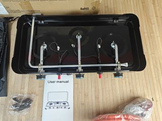 Cocina Gas Portátil 3 Fuegos Eencendido Piezoeléct