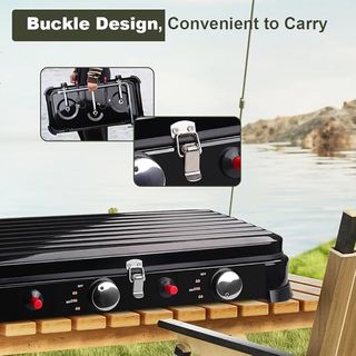 Cocina Gas Portátil 3 Fuegos Eencendido Piezoeléct