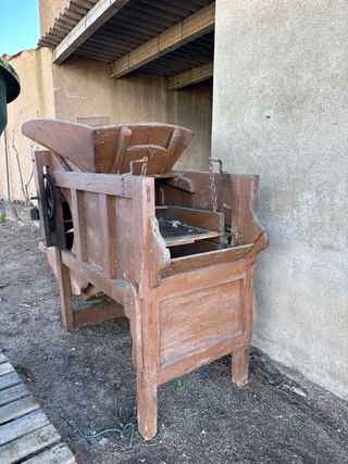 Aventadora antigua madera decoración rural