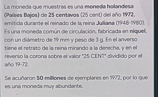 Moneda 25 Centavos 1972