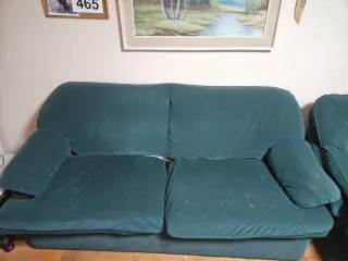 Sofá cama 2 piezas verde