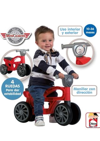 Triciclo infantil rojo y negro