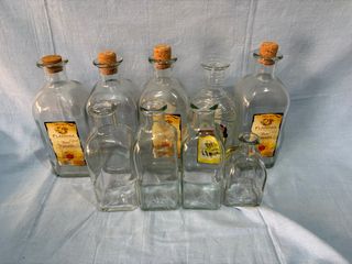 Lote 9 Frascos Cristal ( todos por 5€)