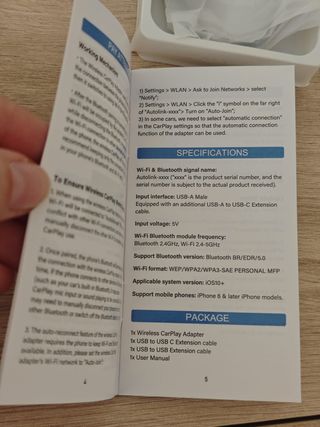 Adaptador CarPlay Sem Fios AIZEO SYY03