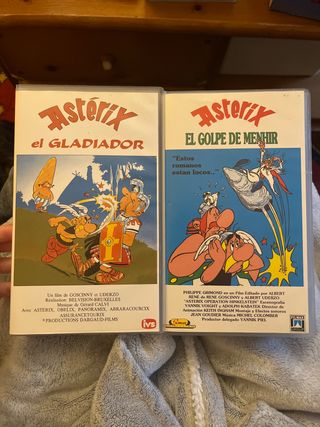 VHS Asterix el Gladiador y El Golpe de Menhir