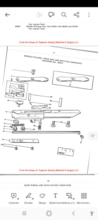 Máquina coser cuero SINGER 29K1 zapatero