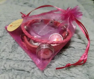 Nueva Pulsera mujer con 4 dijes amor
