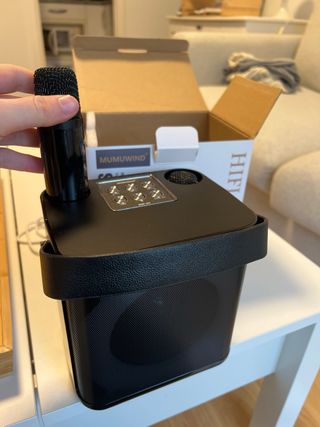 Altavoz Karaoke MUMUWIND 2 Micrófonos Inalámbricos