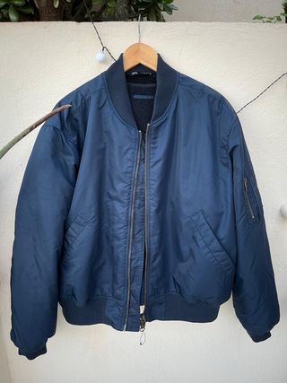 Chaqueta Bomber Zara Azul NUEVA