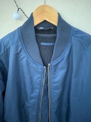 Chaqueta Bomber Zara Azul NUEVA
