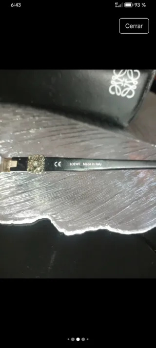 Gafas Loewe Negras y plateado