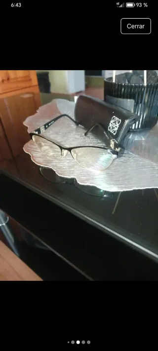 Gafas Loewe Negras y plateado