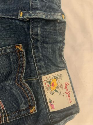 Falda vaquera niña con volantes