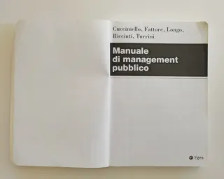 Manuale di management pubblico