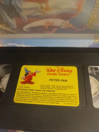 Peter Pan VHS Clásico Disney Español