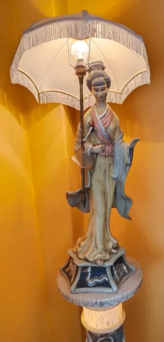 2 Columnas de alabastro decorativas